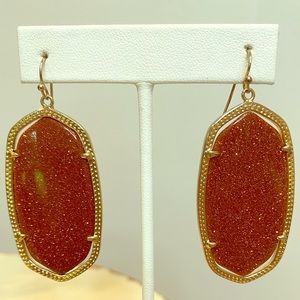 Kendra Scott Burnt Orange Danielle Drop Earrings